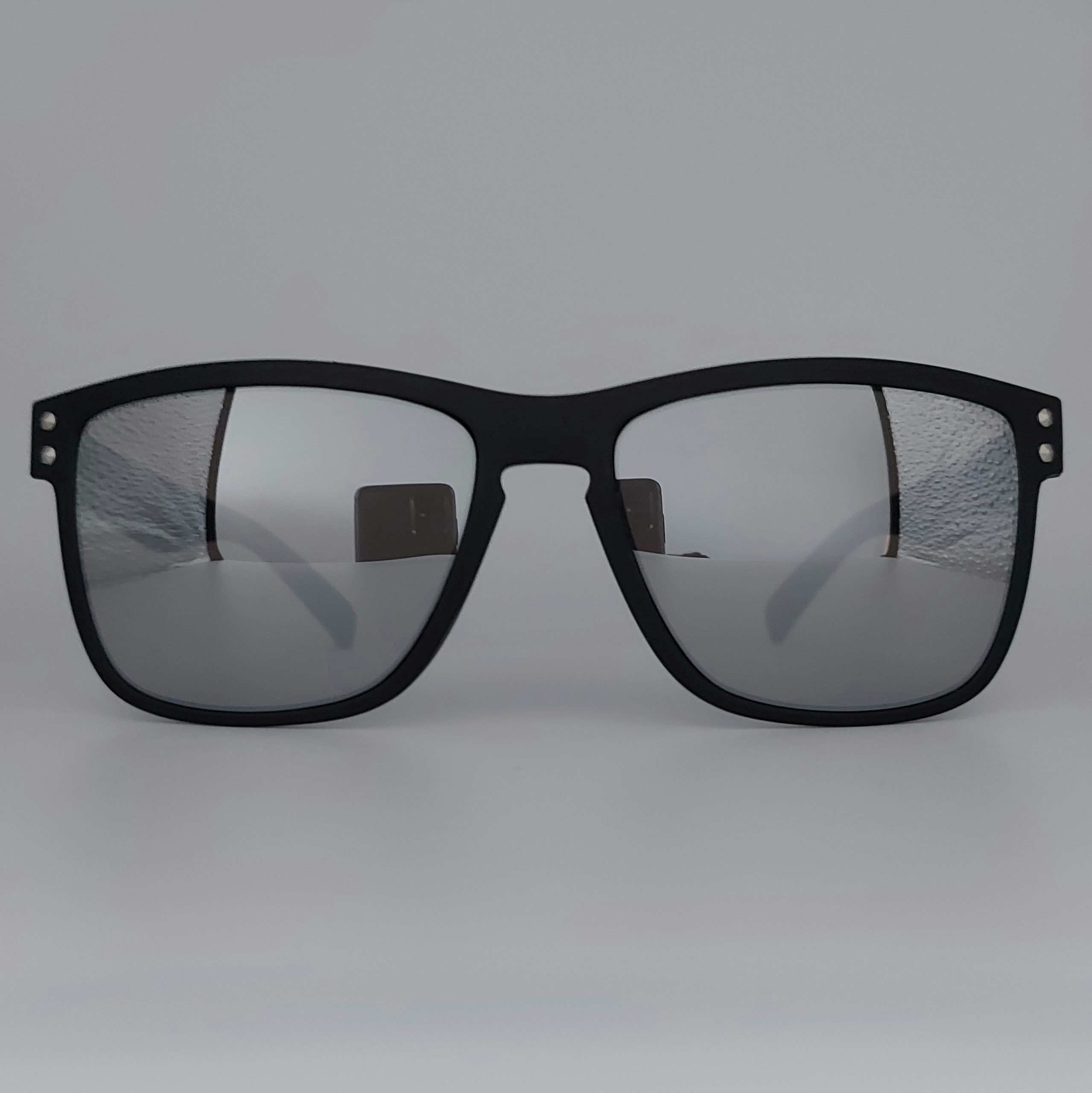 Hiel gas nauwkeurig Mat zwarte zonnebril met spiegelglazen – zilver – Hoeksche Brillen