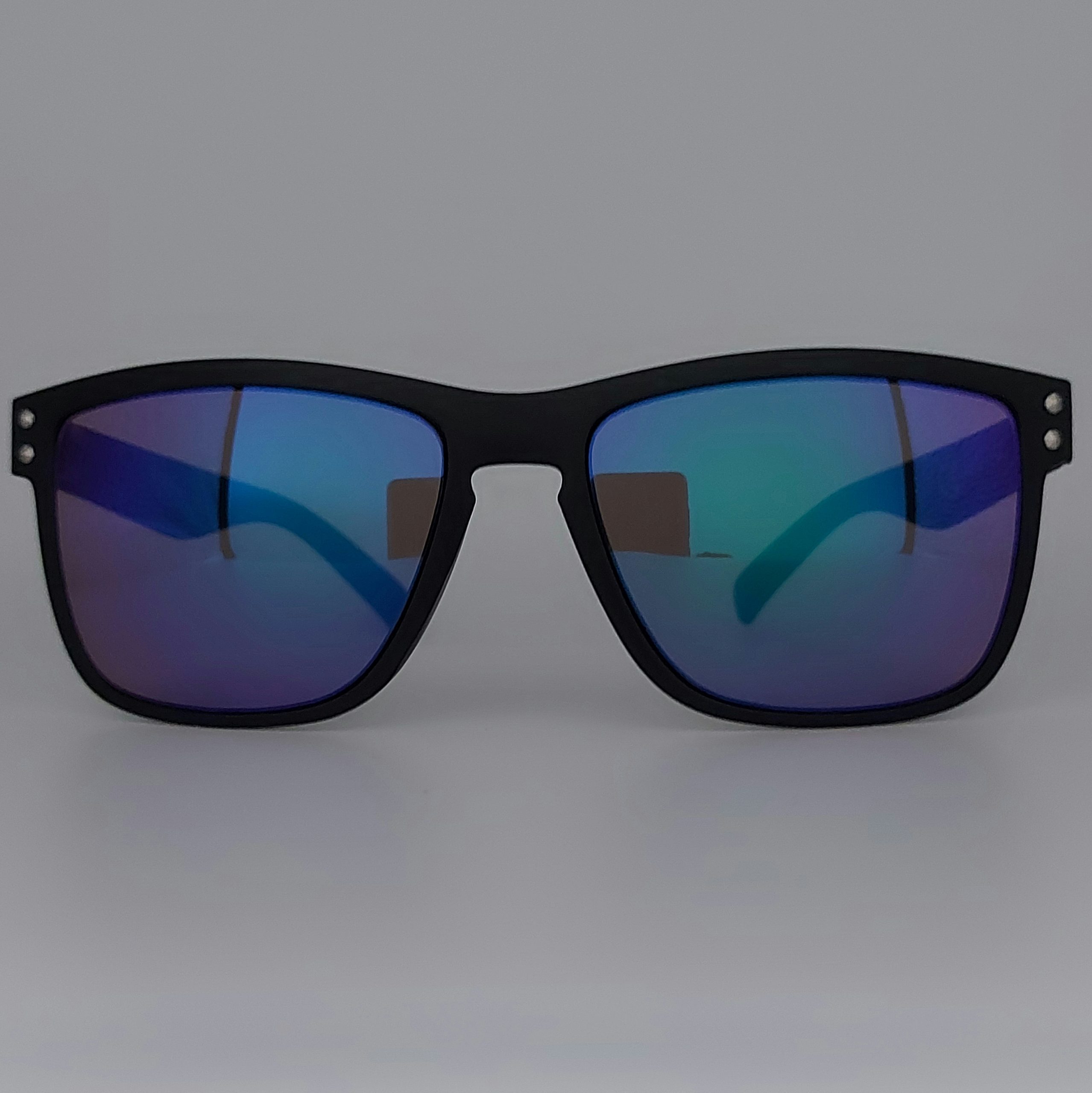 Gemakkelijk Ochtend minimum Mat zwarte zonnebril met spiegelglazen – blauw – Hoeksche Brillen