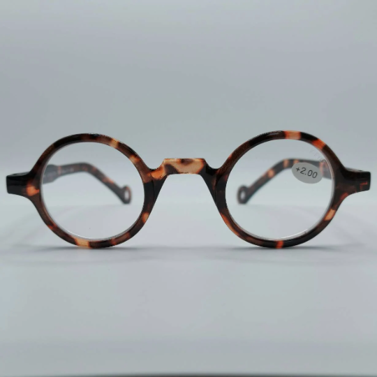 slachtoffer bestuurder Psychologisch Bruine ronde leesbril – Hoeksche Brillen