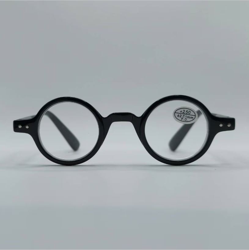 Streven donor diepvries Zwarte smalle ronde leesbril – Hoeksche Brillen